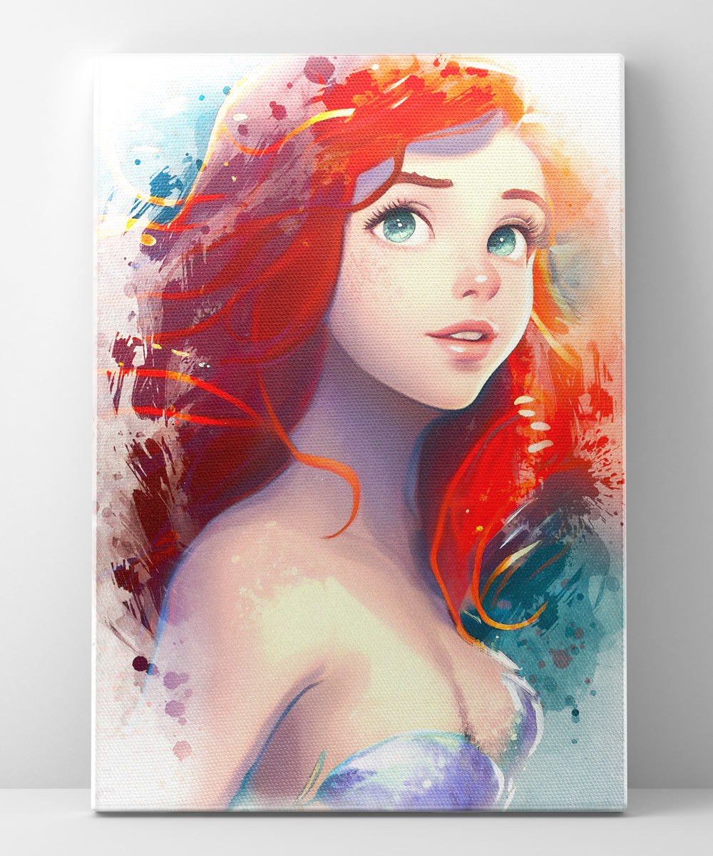 Canvas Ariel The Mermaid Wall Art